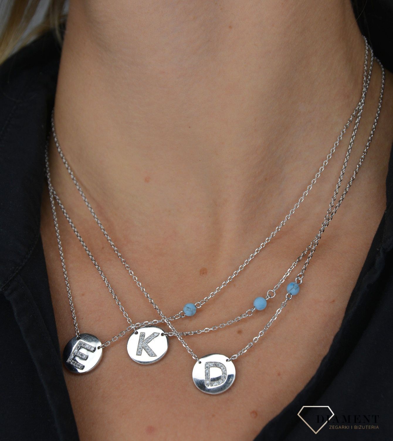 Naszyjnik srebrny z literką K w kółku DIA-ZAW-literkaK-925-kółko.jpg