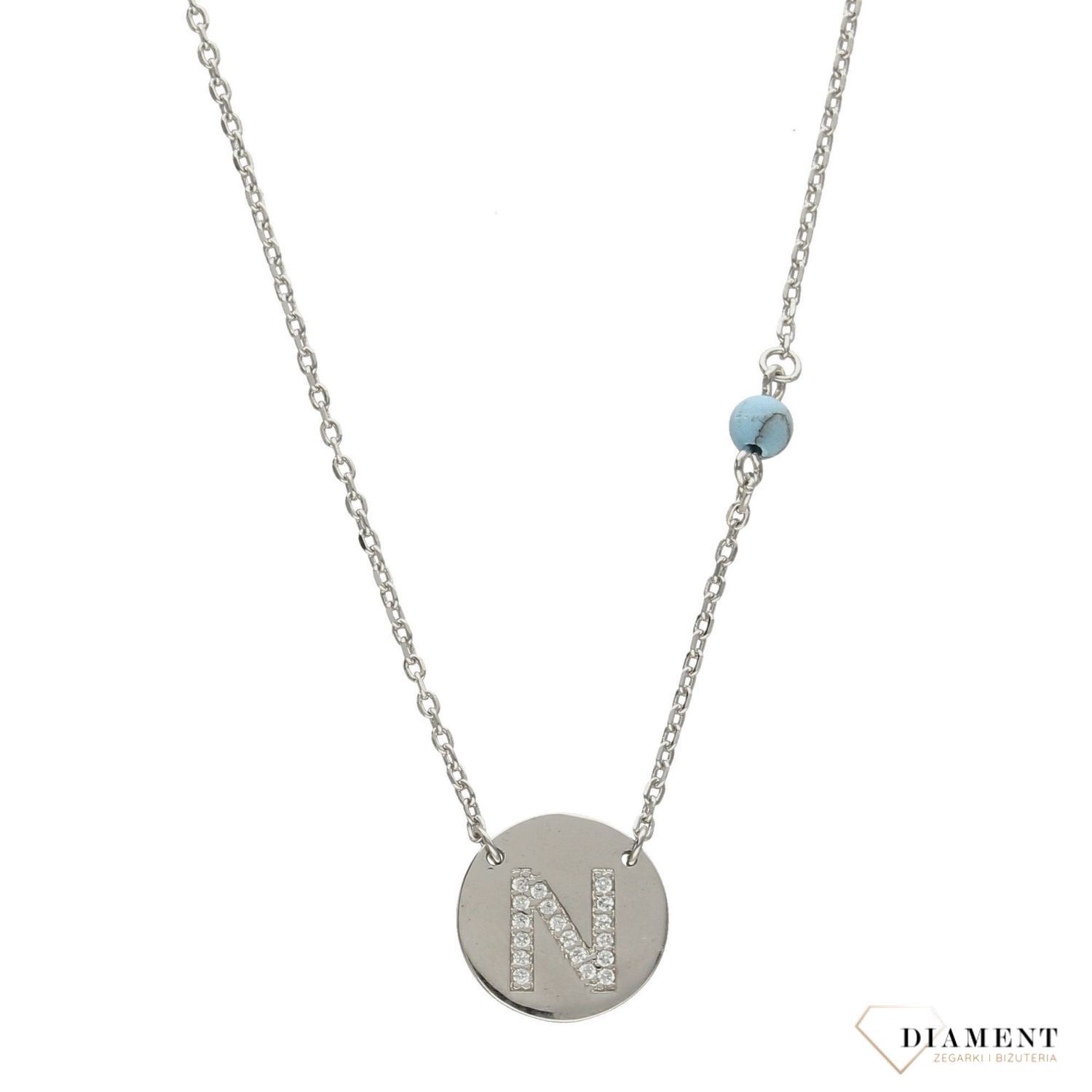 Naszyjnik srebrny z literką N w kółku DIA-ZAW-literkaN-925-kółko.jpg