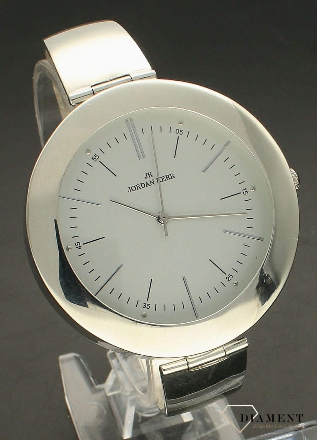 Zegarek damski srebrny sztywna bransoleta DIA-ZEG-10920-925.  Srebrny zegarek damski. Zegarek srebrny damski próby 925. Zegarek srebrny biżuteryjny. Damski zegarek srebrny na prezent (3).jpg