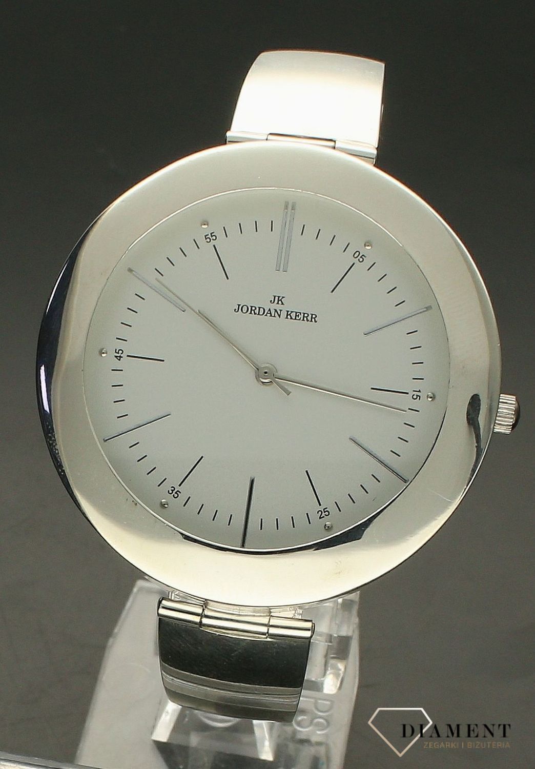 Zegarek damski srebrny sztywna bransoleta DIA-ZEG-10920-925.  Srebrny zegarek damski. Zegarek srebrny damski próby 925. Zegarek srebrny biżuteryjny. Damski zegarek srebrny na prezent (3).jpg