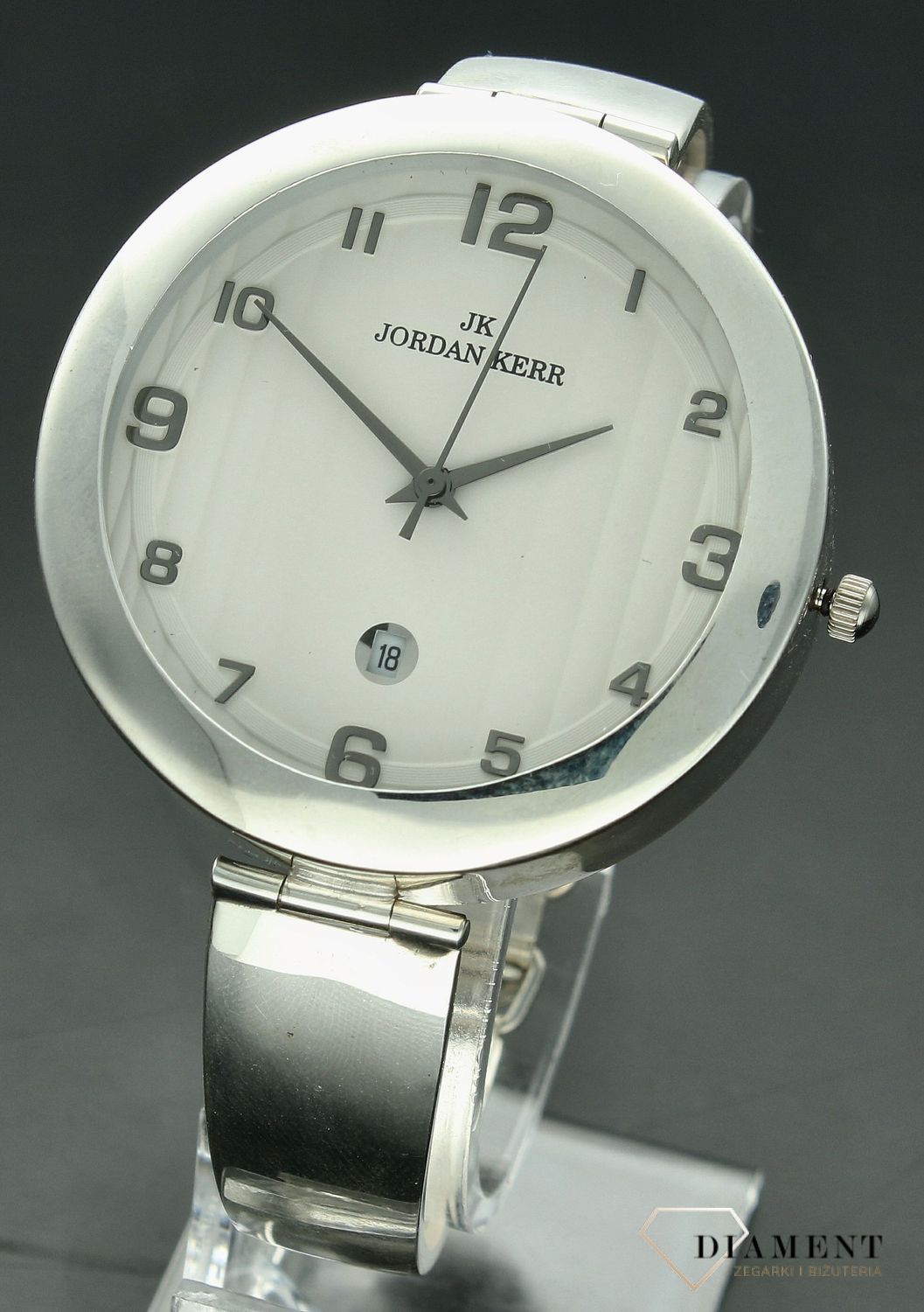 Zegarek damski srebrny sztywna bransoleta DIA-ZEG-10922-925. Srebrny zegarek damski. Zegarek srebrny damski próby 925. Zegarek srebrny biżuteryjny. Damski zegarek srebrny na prezent (1).jpg