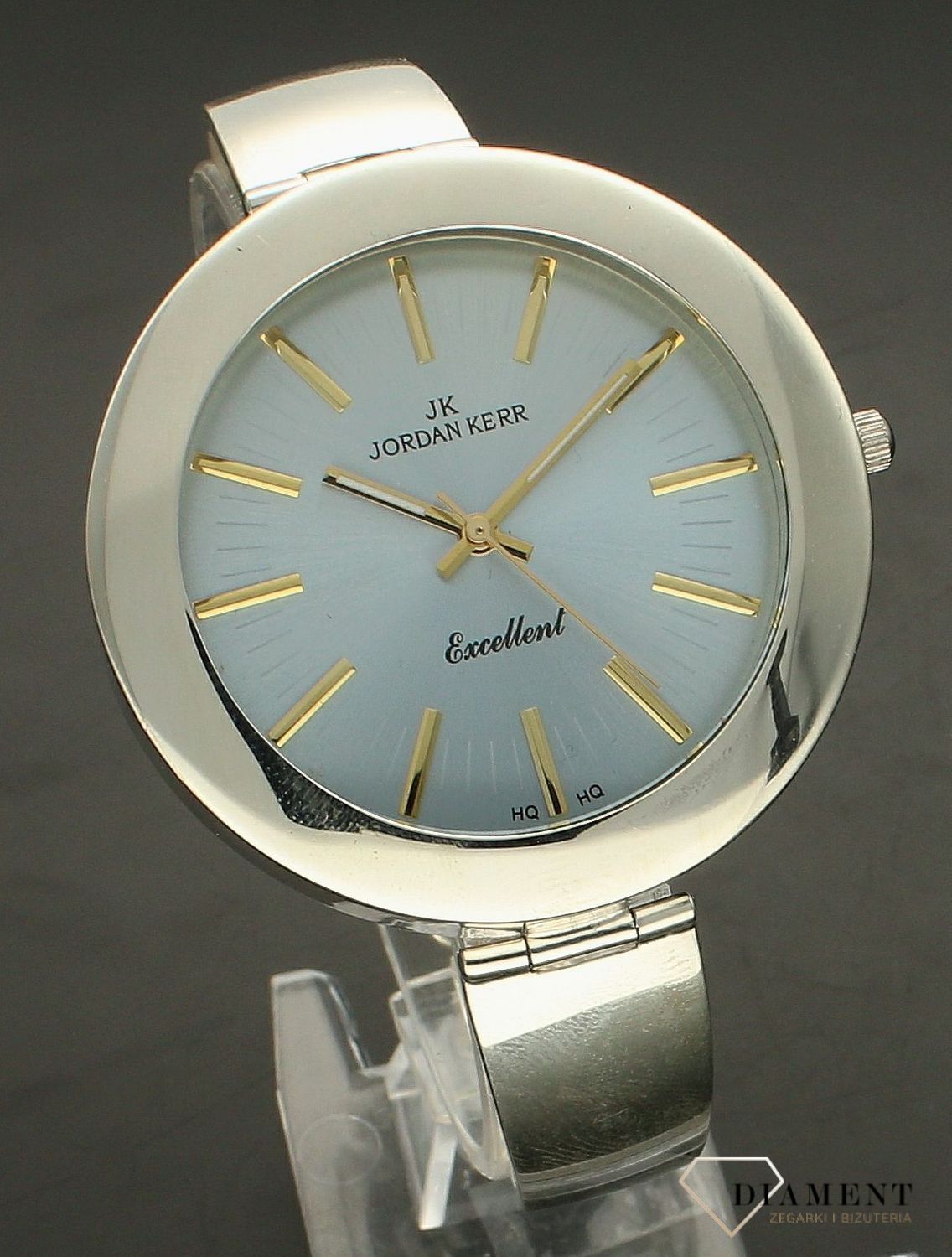 Zegarek damski srebrny sztywna bransoleta DIA-ZEG-10923-925.  Srebrny zegarek damski. Zegarek srebrny damski próby 925. Zegarek srebrny biżuteryjny. Damski zegarek srebrny na prezent (3).jpg