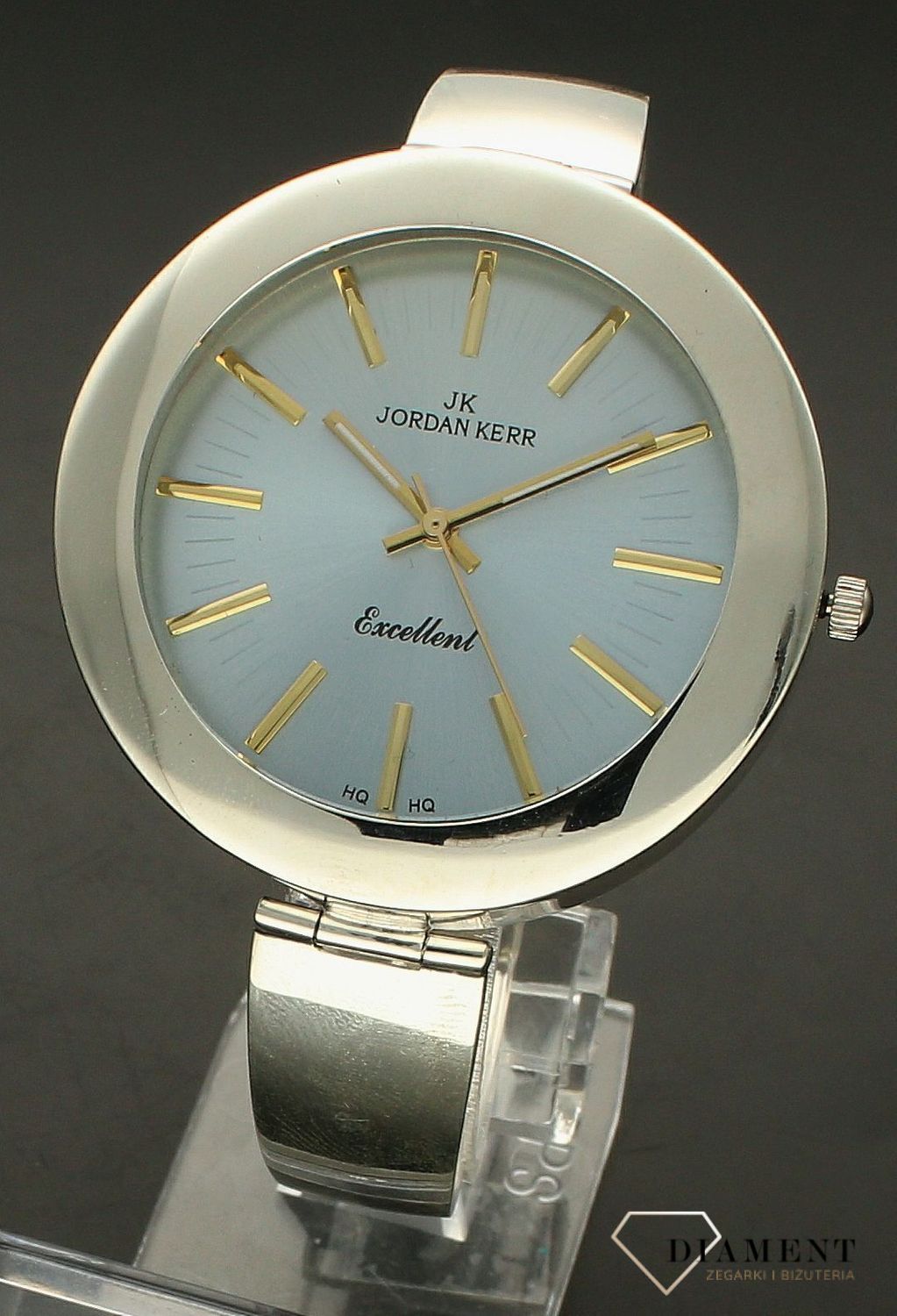 Zegarek damski srebrny sztywna bransoleta DIA-ZEG-10923-925.  Srebrny zegarek damski. Zegarek srebrny damski próby 925. Zegarek srebrny biżuteryjny. Damski zegarek srebrny na prezent (3).jpg