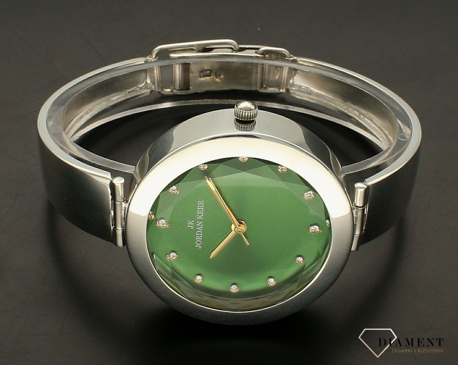 Zegarek damski srebrny sztywna bransoleta DIA-ZEG-10925-925.  Srebrny zegarek damski. Zegarek srebrny damski próby 925. Zegarek srebrny biżuteryjny. Damski zegarek srebrny na prezent (4).jpg