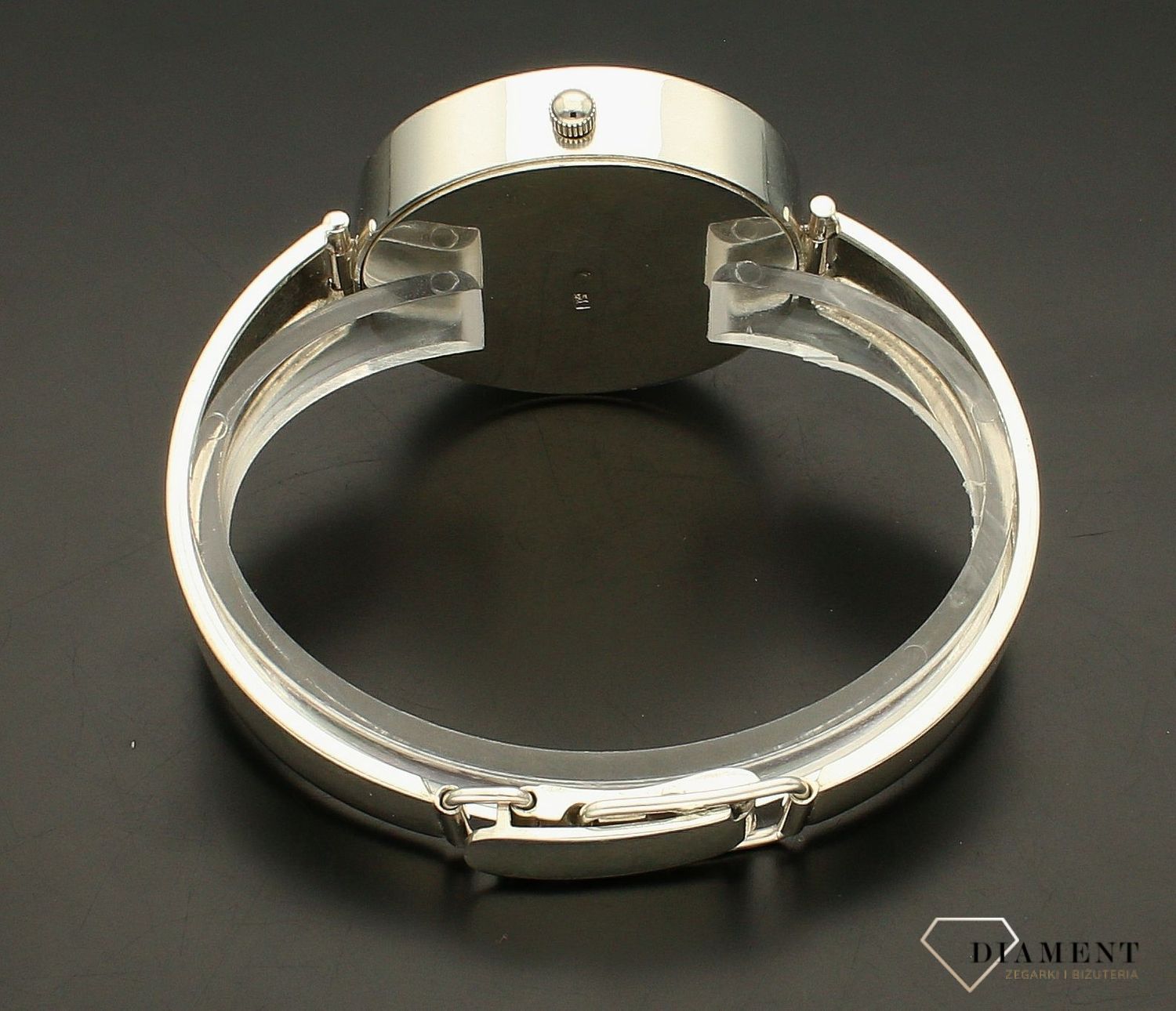 Zegarek damski srebrny sztywna bransoleta DIA-ZEG-10925-925.  Srebrny zegarek damski. Zegarek srebrny damski próby 925. Zegarek srebrny biżuteryjny. Damski zegarek srebrny na prezent (4).jpg