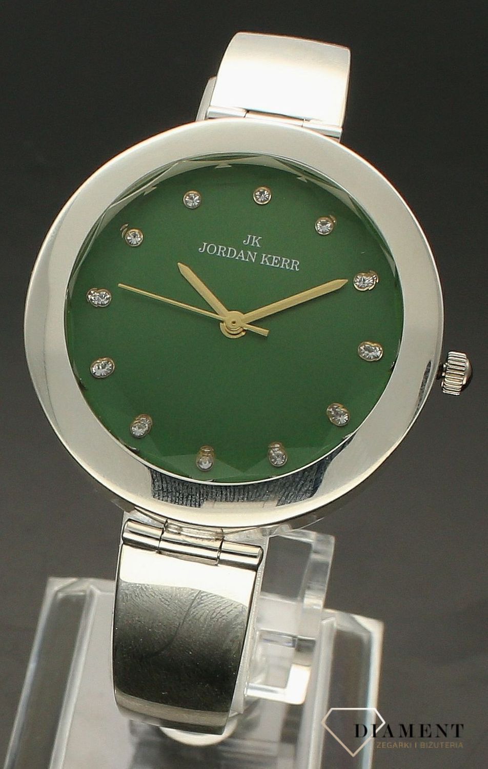 Zegarek damski srebrny sztywna bransoleta DIA-ZEG-10925-925.  Srebrny zegarek damski. Zegarek srebrny damski próby 925. Zegarek srebrny biżuteryjny. Damski zegarek srebrny na prezent (4).jpg