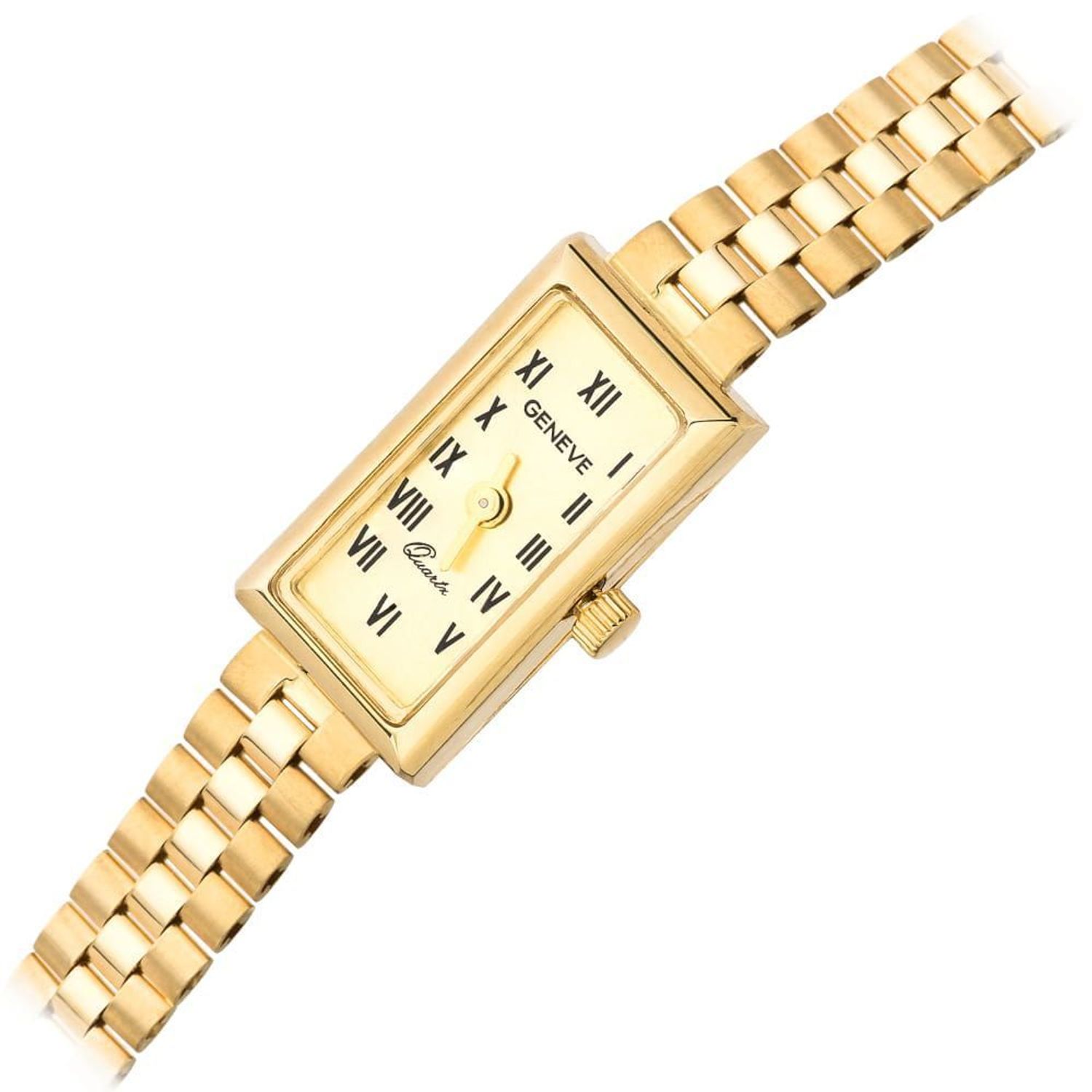 Zegarek złoty damski GENEVE próba 585, DIA-ZEG-12142-585 Złoty zegarek Geneve wykonany z wysokiej próby 585. Ten wyjątkowy zegarek posiada prostokątną czytelną tarczę wykonaną z 14-karatowego złota. genva 1.jpg