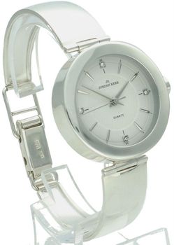 Elegancki damski zegarek srebrny próby 925 Jordan Kerr z białą tarczą, cyrkoniami i sztywną bransoletką. Stylowy dodatek na co dzień i na specjalne okazje.11.jpg