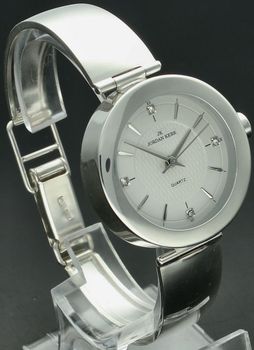 Elegancki damski zegarek srebrny próby 925 Jordan Kerr z białą tarczą, cyrkoniami i sztywną bransoletką. Stylowy dodatek na co dzień i na specjalne okazje.44.jpg