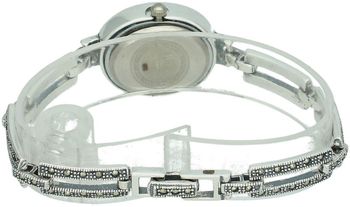 Zegarek damski srebrny 925, model DIA-ZEG-13851-925. Owalna tarcza z markazytami, długość 18 cm, waga 27,90 g – elegancki i subtelny.44.jpg