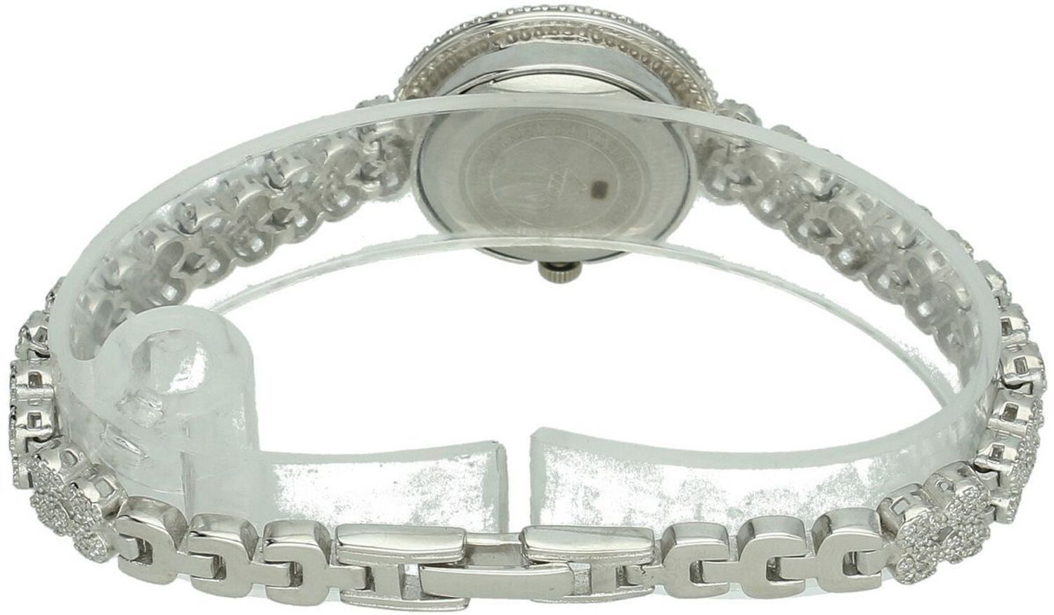 Zegarek damski srebrny DIA-ZEG-13855-925 z całym zdobieniem białymi cyrkoniami. Okrągła koperta 2,6 cm, grubość 6 mm, zapięcie na zatrzask. Elegancki i efektowny dodatek.1.jpg