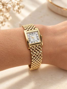 Złoty zegarek damski Geneva 585 – kwadratowa koperta, biała tarcza – 28,37 g – OUTLET (2).jpg