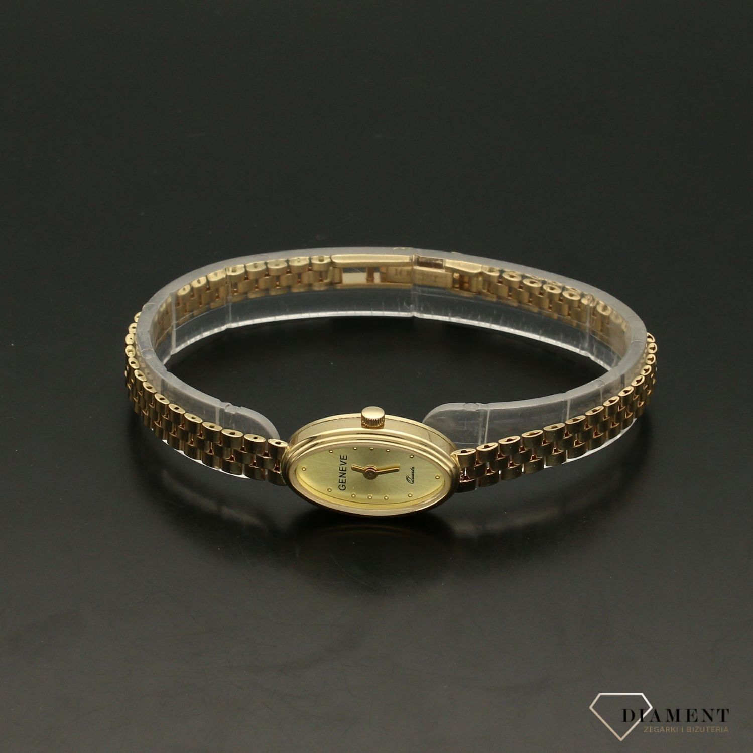 Zegarek ze złota próby 585 na bransolecie z owalną kopertą DIA-ZEG-3276-585 ⌚ (1).jpg