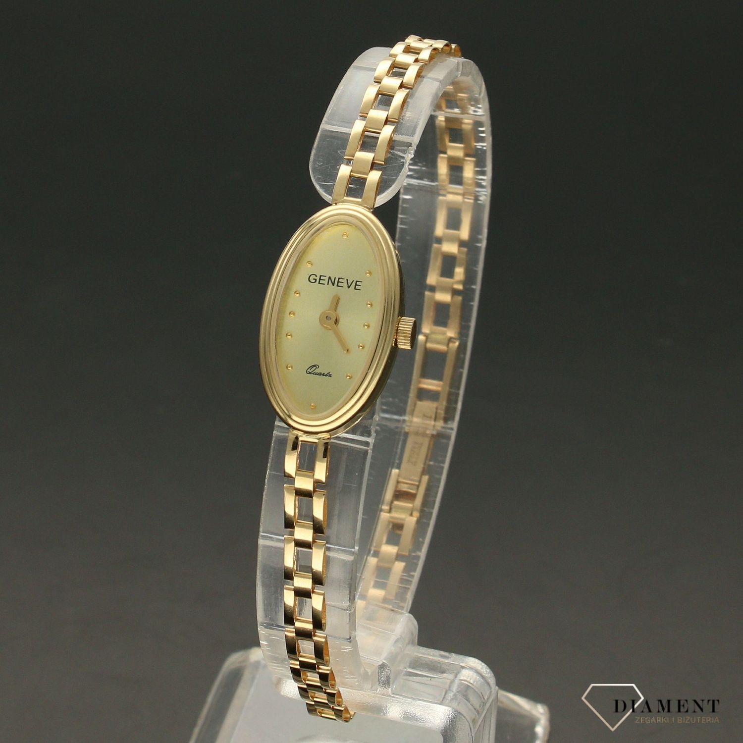 Zegarek złoty na bransolecie 'Minimalistyczny Owal' DIA-ZEG-3277-585 (1).jpg