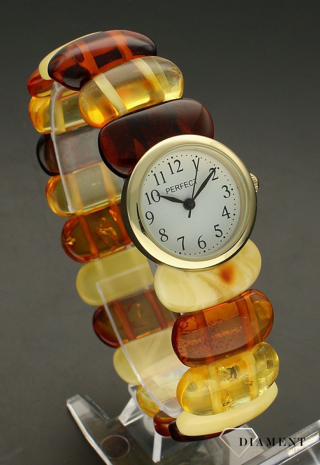 Zegarek damski z bursztynem 'Bałtycki bursztyn 3 kolory' (2).jpg