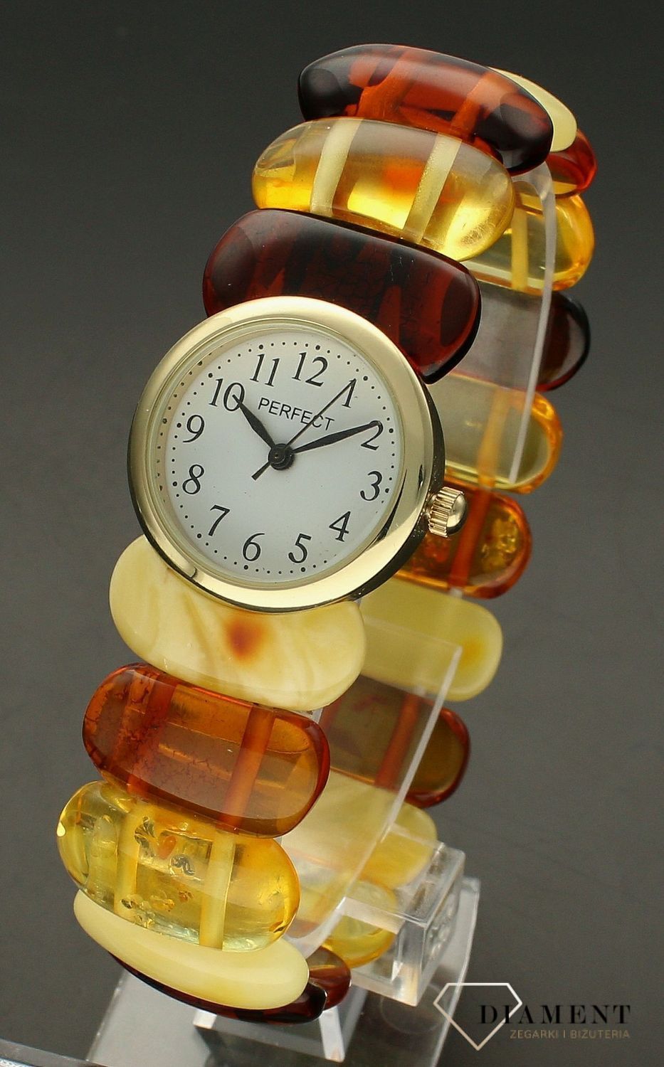 Zegarek damski z bursztynem 'Bałtycki bursztyn 3 kolory' (2).jpg