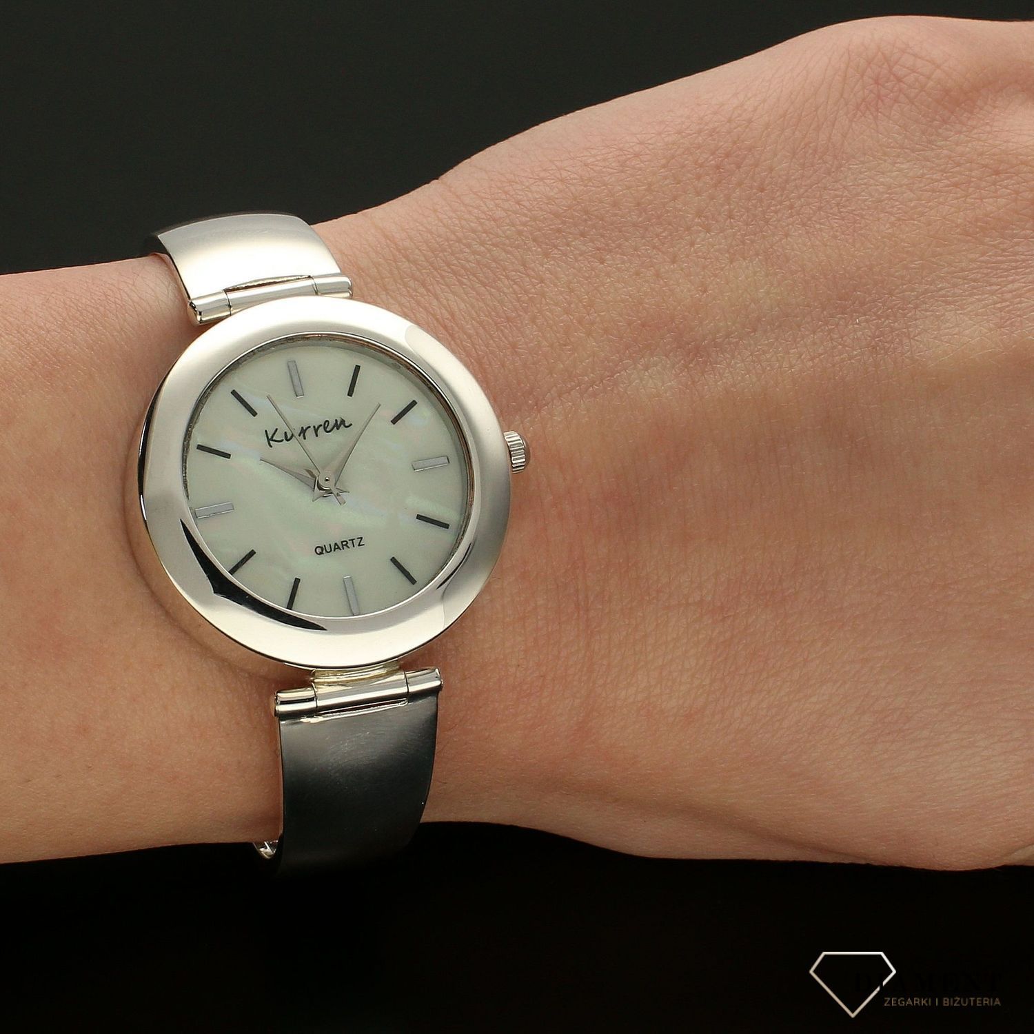 Zegarek damski srebrny na bransolecie 'Srebrna Perła' DIA-ZEG-SREBRNY12-925 (1).jpg