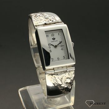 Zegarek damski srebrny na bransolecie 'Czytelny prostokąt' DIA-ZEG-SREBRNY13-925 (1).jpg