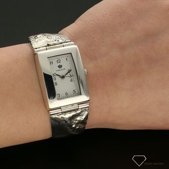 Zegarek damski srebrny na bransolecie 'Czytelny prostokąt' DIA-ZEG-SREBRNY13-925 (5).jpg