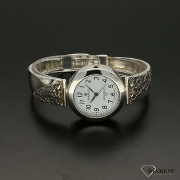 Zegarek srebrny na bransolecie 'Skalny ornament' DIA-ZEG-SREBRNY17-925 (3).jpg
