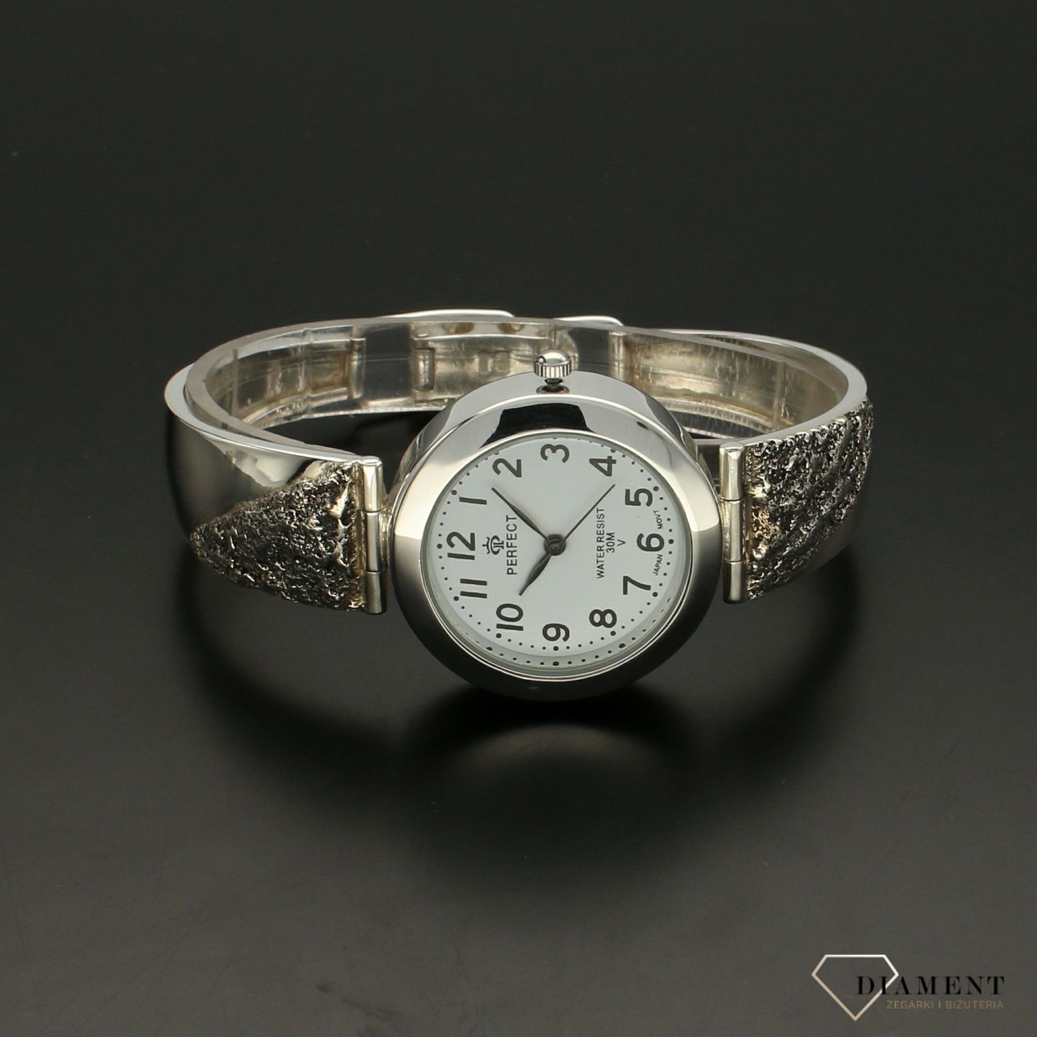 Zegarek srebrny na bransolecie 'Skalny ornament' DIA-ZEG-SREBRNY17-925 (1).jpg