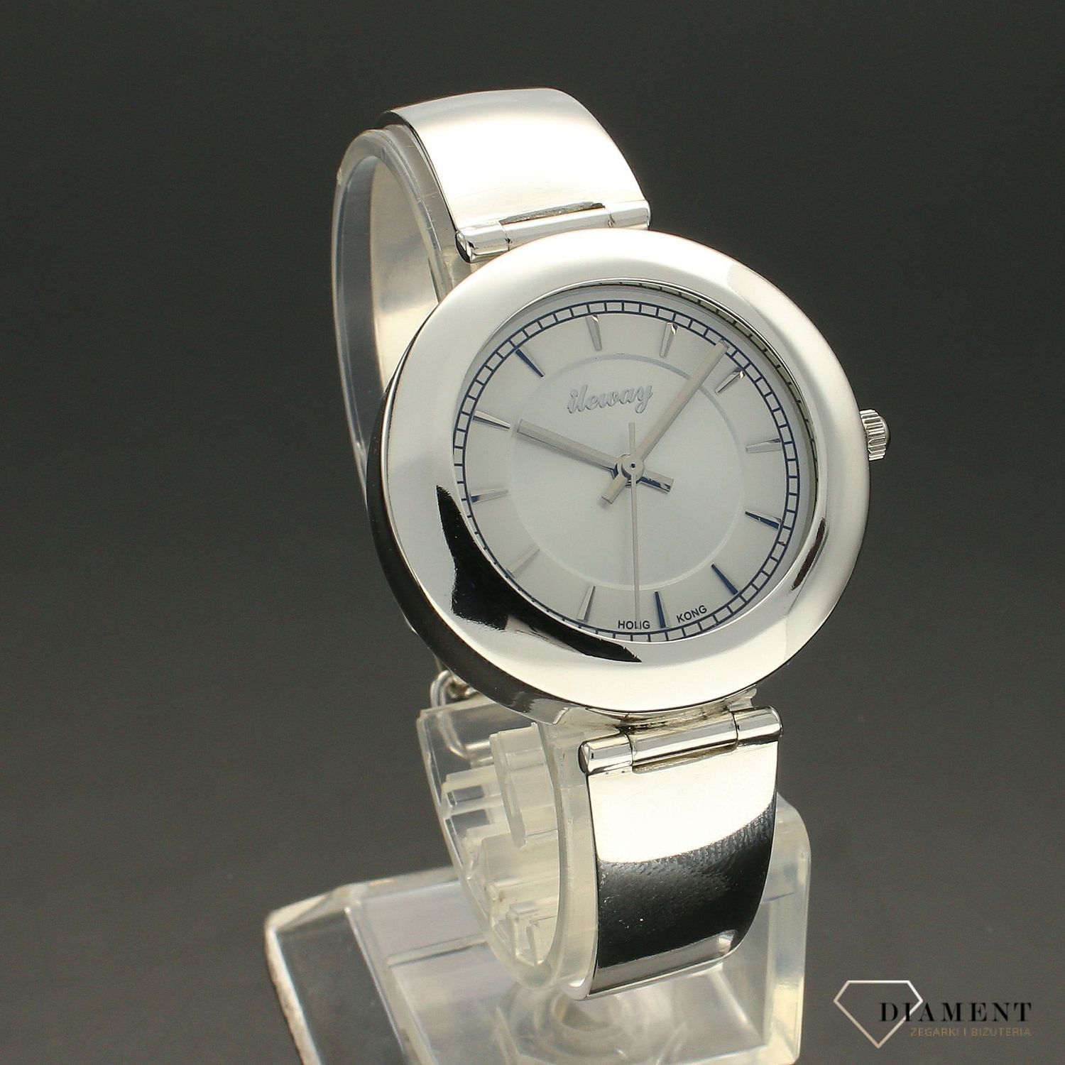 Zegarek damski srebrny na bransolecie 'Eleganckie Indeksy' DIA-ZEG-SREBRNY18-925 (1).jpg