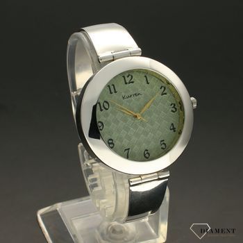 Zegarek damski srebrny na bransolecie 'Zielone wzory' DIA-ZEG-SREBRNY5-925 (1).jpg