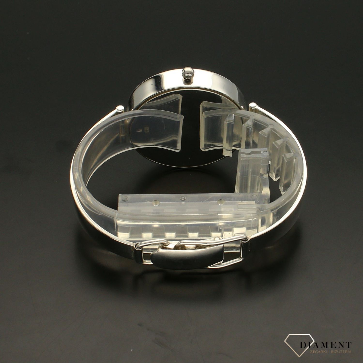 Zegarek damski srebrny na bransolecie 'Zielone wzory' DIA-ZEG-SREBRNY5-925 (1).jpg