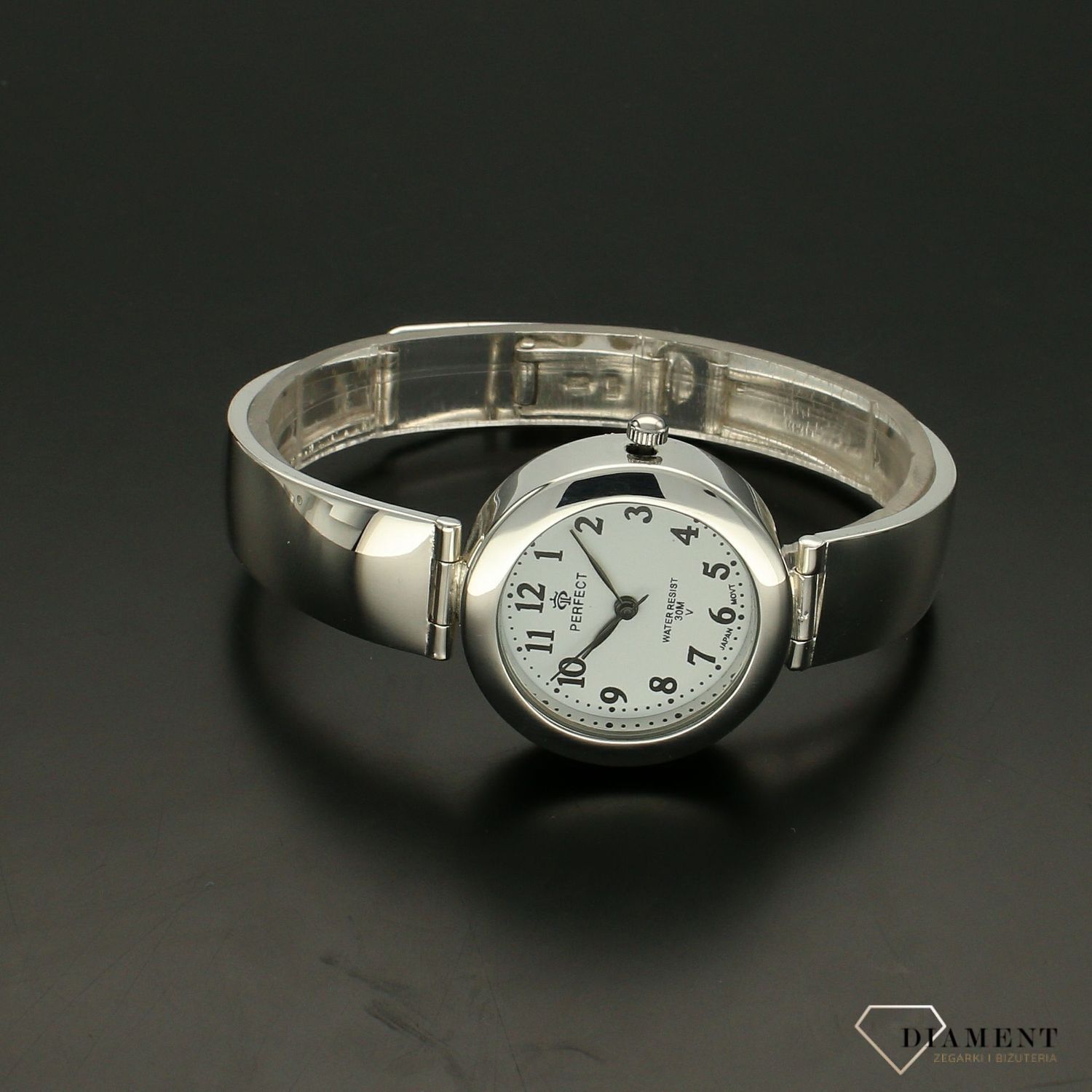 Zegarek damski srebrny na bransolecie 'Czarno na białym' DIA-ZEG-SREBRNY7-925 (5).jpg