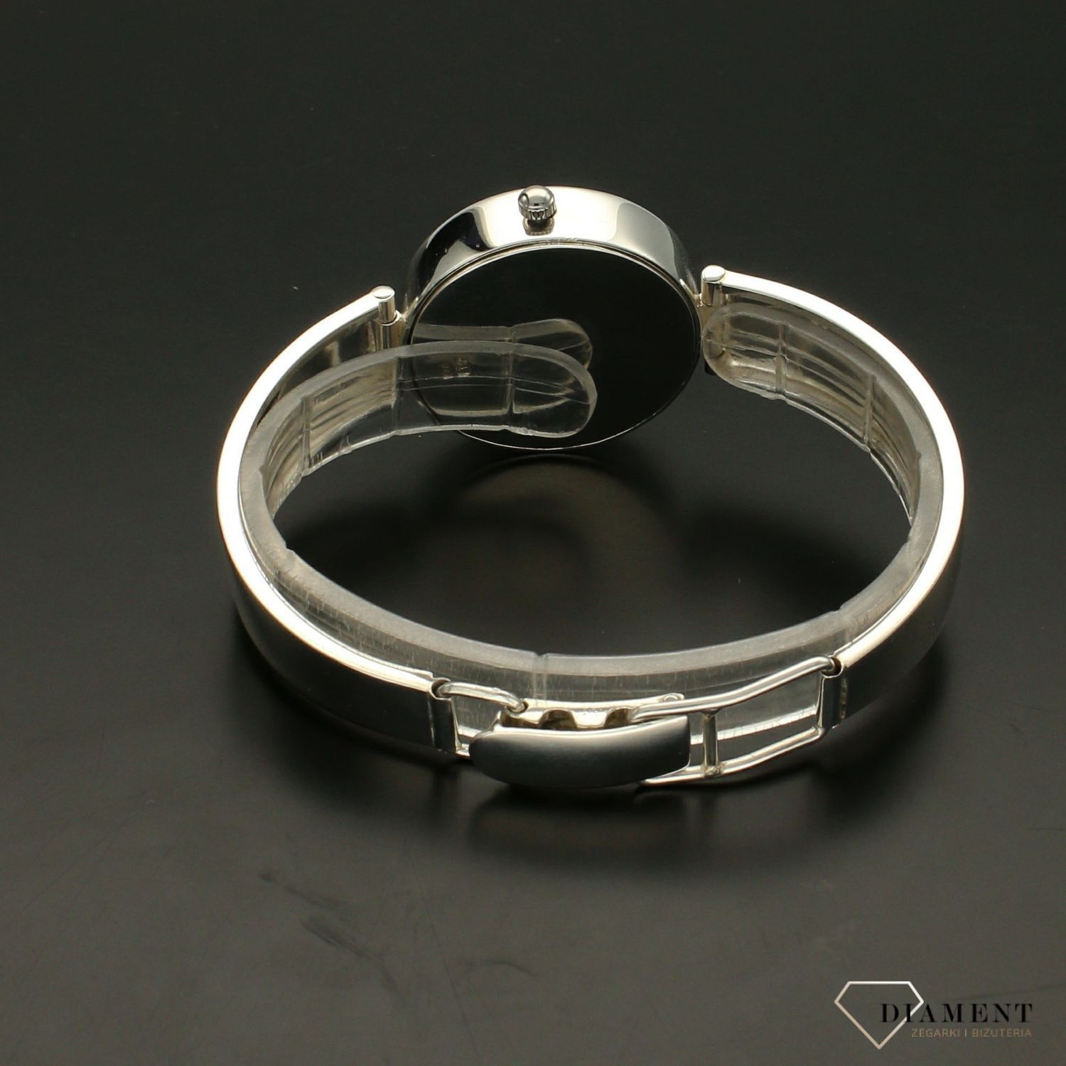 Zegarek damski srebrny na bransolecie 'Czarno na białym' DIA-ZEG-SREBRNY7-925 (5).jpg