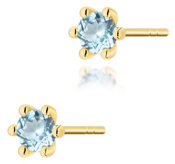 Kolczyki złote K0222 z topazem Swiss 2 x 0.15 ct (3 mm) w okrągłym szlifie. Wykonane z żółtego złota próby 585, lekkie (0.6–1.0 g) i wygodne w nos2.jpg