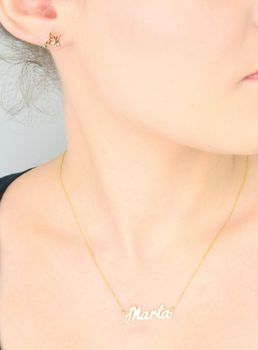 Kolczyki złote damskie 585 Jaskółki z diamentami 0,03 ct.t DIAKLCKO023Z585B0.03  (6).JPG