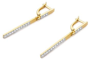 Kolczyki złote Wiszące patyczki z Diamentami 0,56 ct 585 DIAKLCKO027Z585B0 (2).jpg