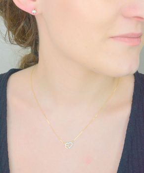 Kolczyki złote z diamentami 0,16ct, Diament wkrętki próba 585 DIAKLCKO222BTZ585B0.16. Złote kolczyki damskie (1).JPG