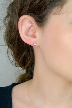 Kolczyki złote z diamentami 0,16ct, Diament wkrętki próba 585 DIAKLCKO222BTZ585B0.16. Złote kolczyki damskie (2).JPG