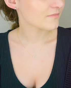Kolczyki złote z diamentami 0,16ct, Diament wkrętki próba 585 DIAKLCKO222BTZ585B0.16. Złote kolczyki damskie (3).JPG
