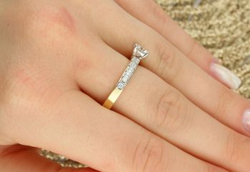 Pierścionek W0534 – Diament Laboratoryjny 0.95ct  Żółte Złoto 585  Biżuteria Premium (1).jpg