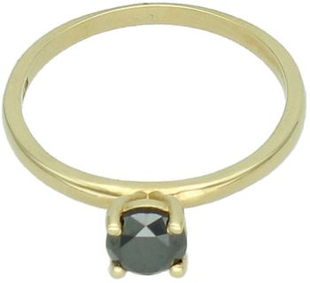 Elegancki pierścionek damski DIAPRSW0000BLACKZ585 ze złota próby 585 z czarnym brylantem 0,50 ct. Nowoczesny design i luksusowy charakter, idealny na prezent lub wyjątkową okazję.1.jpg