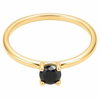 Złoty pierścionek damski 585 z czarnym brylantem 0,50 ct.jpg