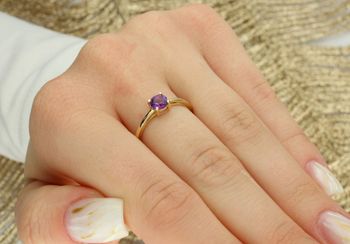 Złoty pierścionek damski 585 z ametystem 0,50 ct – rozmiar 16 fiolet.jpg