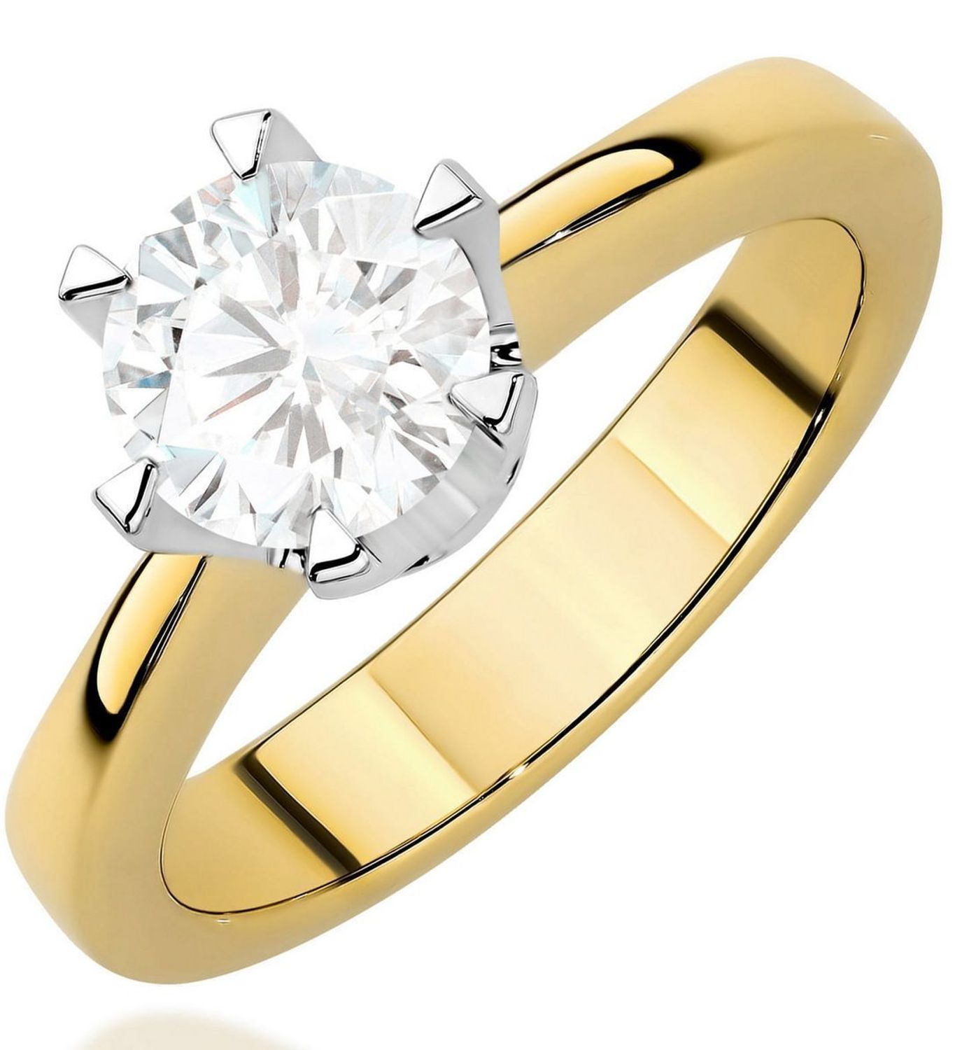 Pierścionek damski złoty 585 z diamentem 1,00 ct HSI2  5,61 g  Klasyka i elegancja (1).jpg