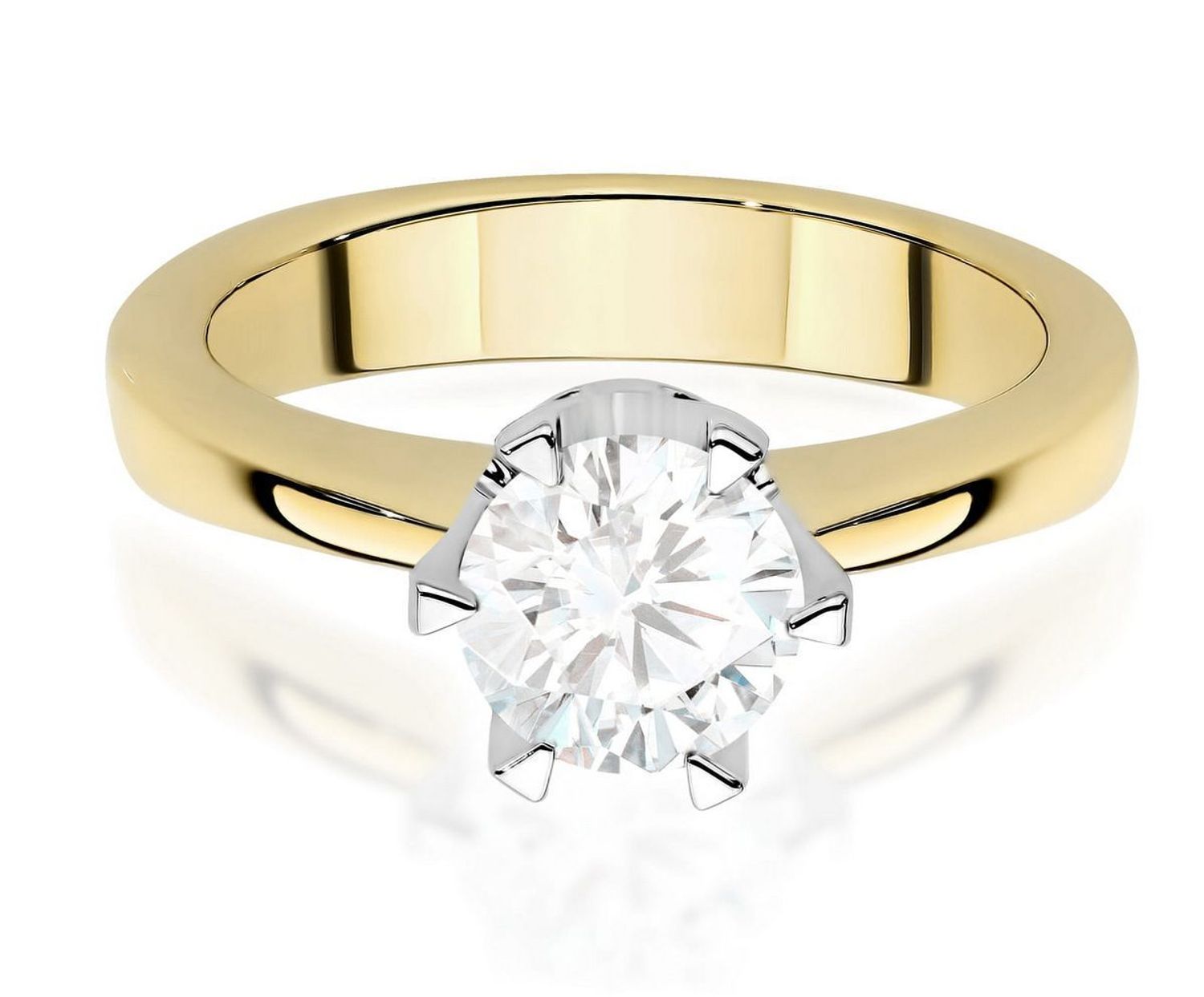 Pierścionek damski złoty 585 z diamentem 1,00 ct HSI2  5,61 g  Klasyka i elegancja (1).jpg