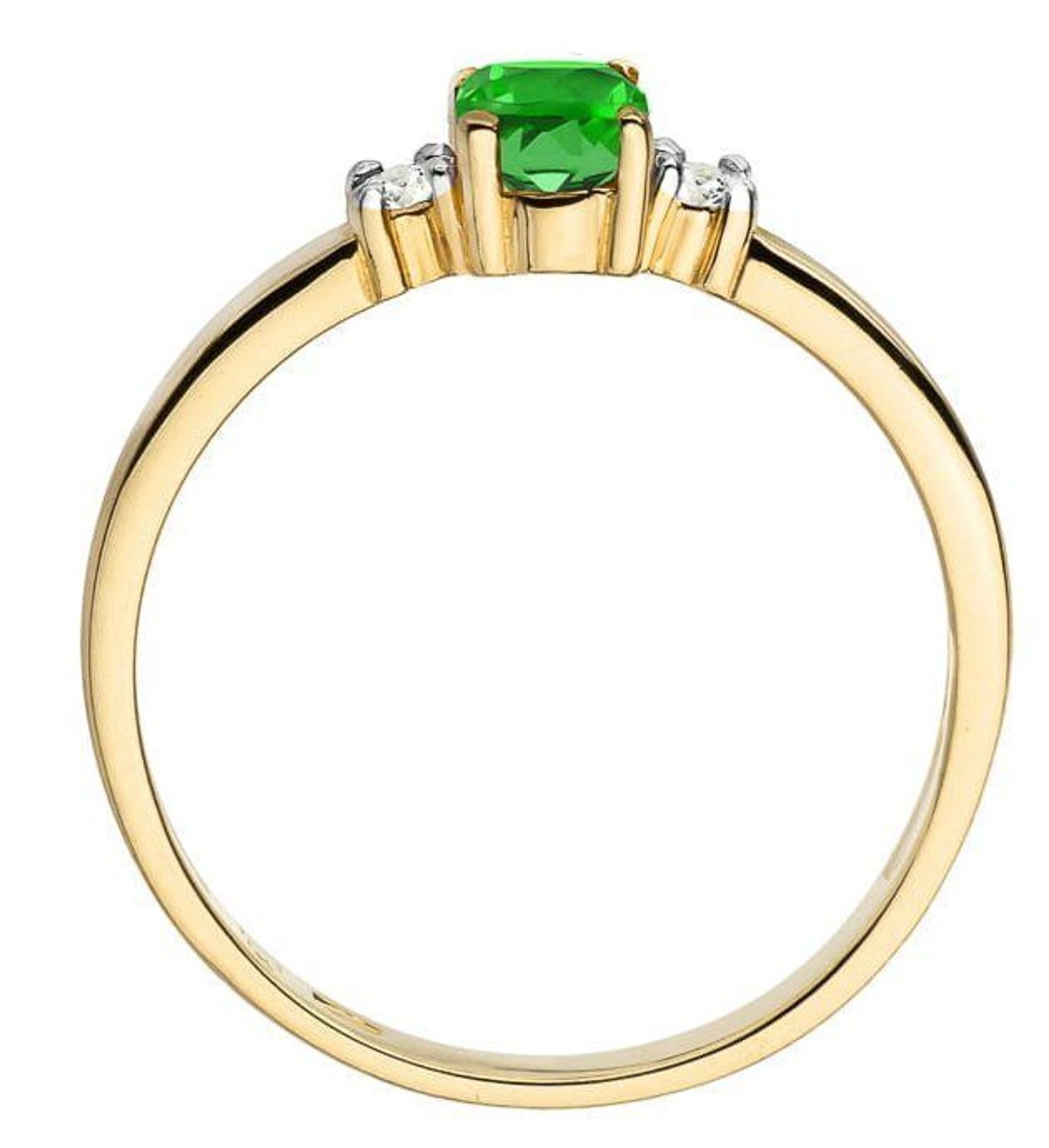 Złoty pierścionek Szmaragd 0,40ct próba 585 W264 rozmiar 18k (2).jpg