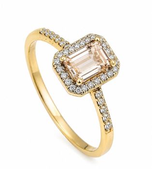 Złoty pierścionek 585 z morganitem i 30 diamentami 0,19 ct HSI2 – rozmiar 15cz.jpg
