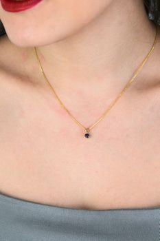 Zawieszka złota z szafirem 0.30 ct – Złoto 585  Z0076 (3).jpg