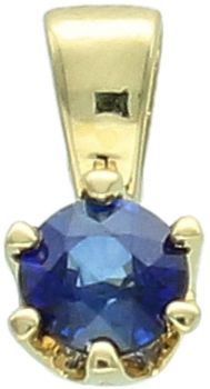 Złota zawieszka z naturalnym szafirem 0.30 ct – Z0076.SAB  Złoto 585 z certyfikatem.jpg