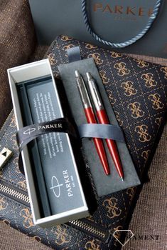 Parker Długopis + Ołówek Kensington Red Duojotter9 Grawer gratis (10).JPG