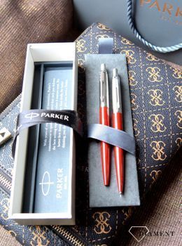 Parker Długopis + Ołówek Kensington Red Duojotter9 Grawer gratis (9).JPG