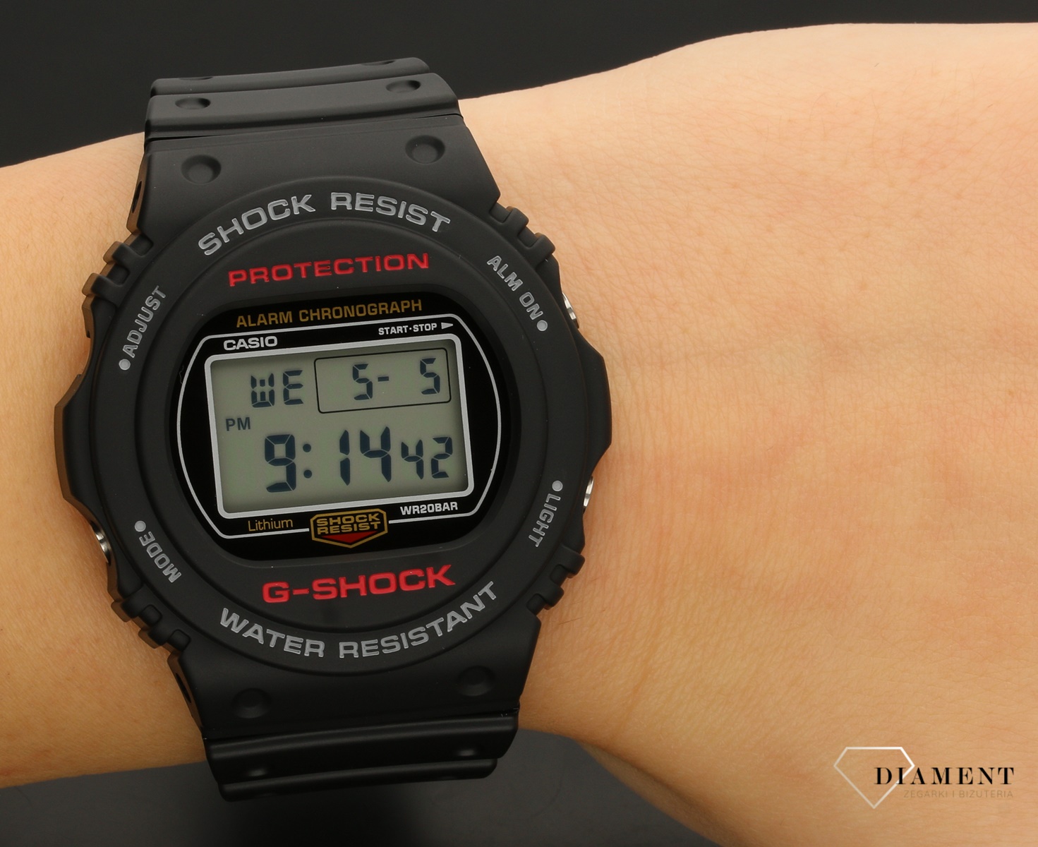 Męski wstrząsoodporny zegarek CASIO G-Shock DW-5750E-1ER.jpg