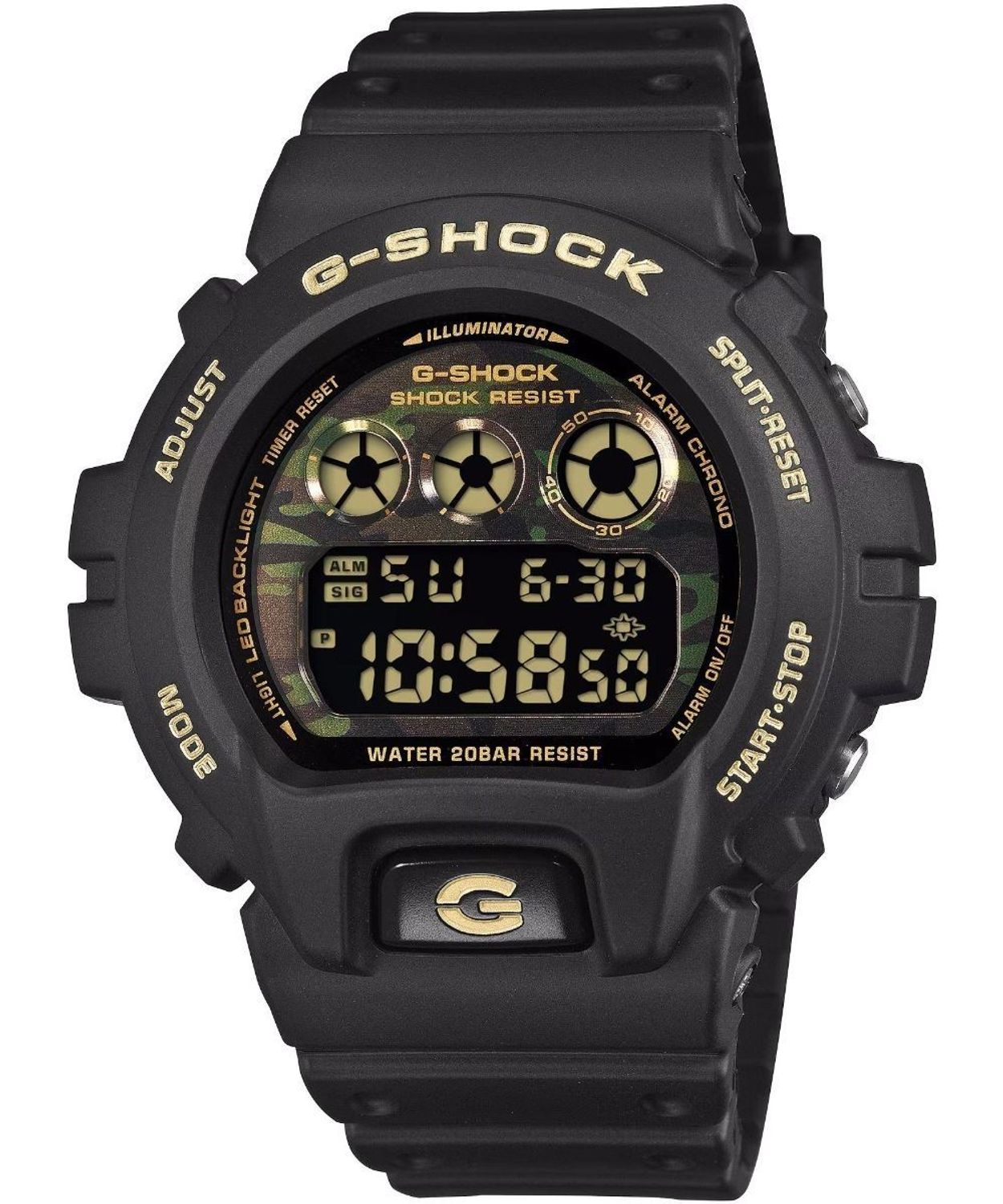Zegarek Casio G-Shock DW-6900CF-1ER Bold Camo – męski zegarek moro Gold & Camo 200M g-shock.jpg